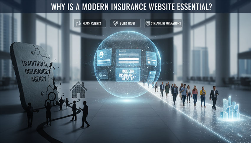 چرا طراحی سایت بیمه ضروری است