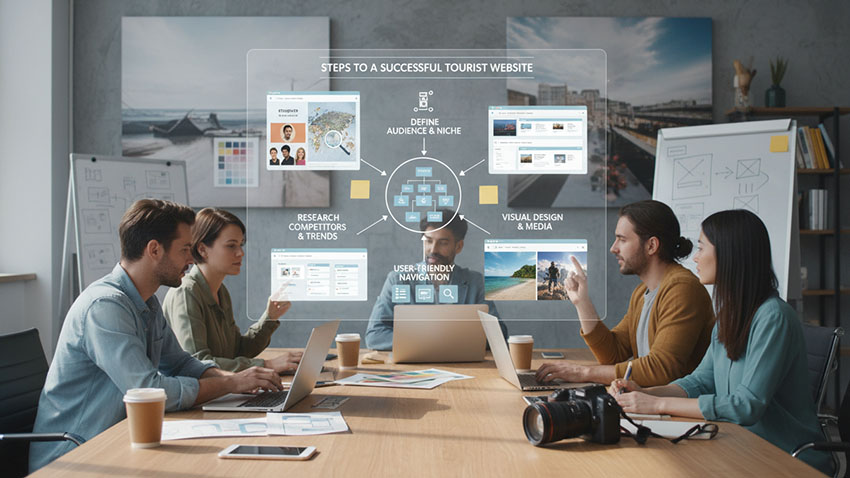 مراحل طراحی سایت توریستی