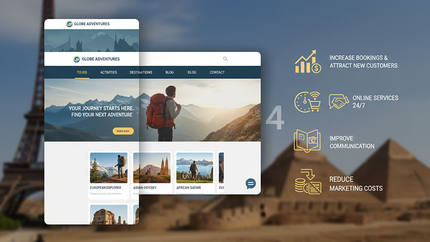 مزایای طراحی سایت گردشگری