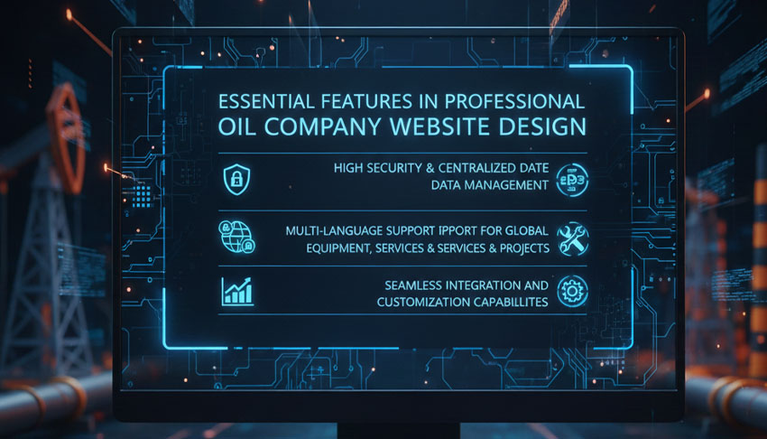 امکانات ضروری در طراحی سایت شرکت نفت 