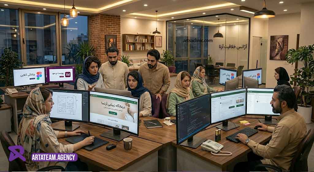 طراحی سایت کلینیک زیبایی
