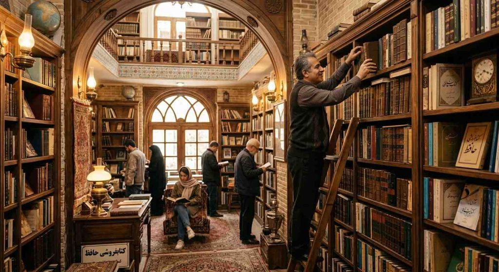 کتابفروشی سنتی قبل از شروع طراحی سایت فروشگاه کتاب