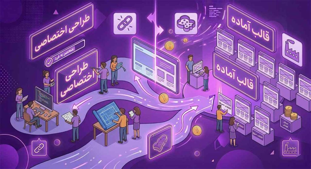 طراحی اختصاصی یا قالب آماده