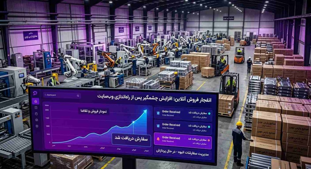 سیستم دریافت سفارش آنلاین وبسایت تولیدی