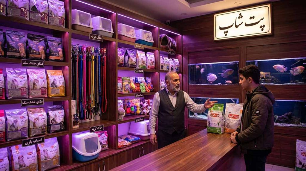 پت‌ شاپ ایرانی با فروش حضوری و بدون وب‌ سایت