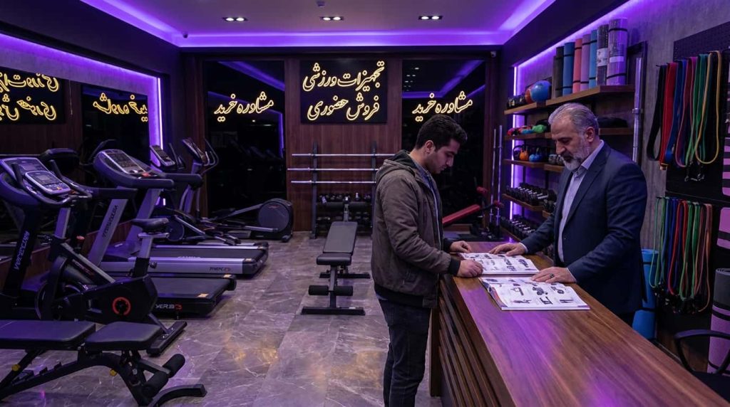 فروشگاه تجهیزات ورزشی ایرانی با فروش حضوری و بدون وب‌ سایت