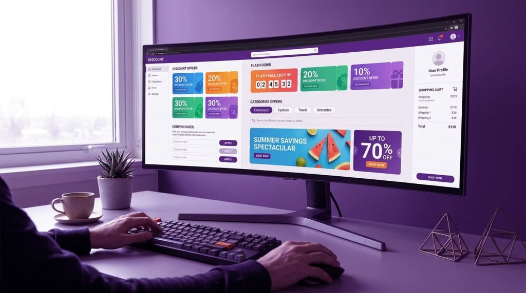 رابط کاربری سایت تخفیف