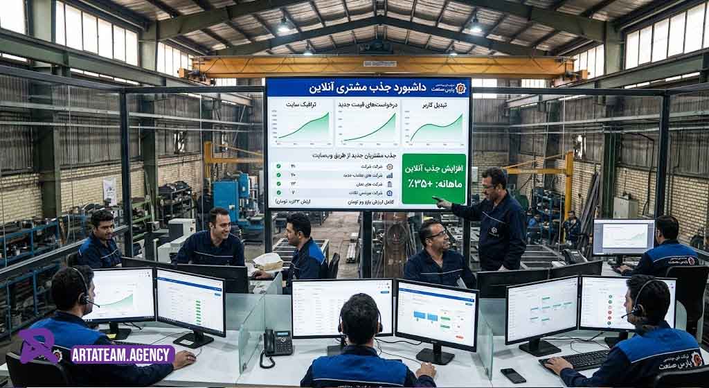 مزایای طراحی سایت صنعتی