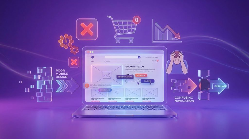 اشتباهات رایج در طراحی سایت فروشگاهی