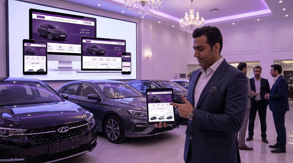 وب‌سایت خودرو حرفه‌ای