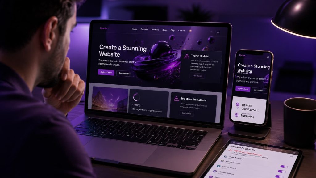 اشتباهات رایج هنگام انتخاب قالب سایت
