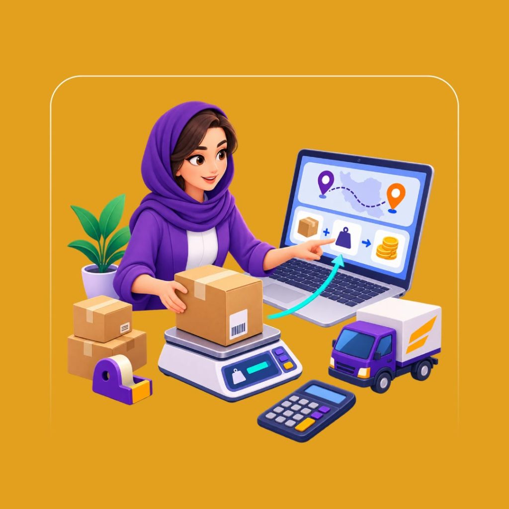 نحوه محاسبه آنلاین هزینه پست