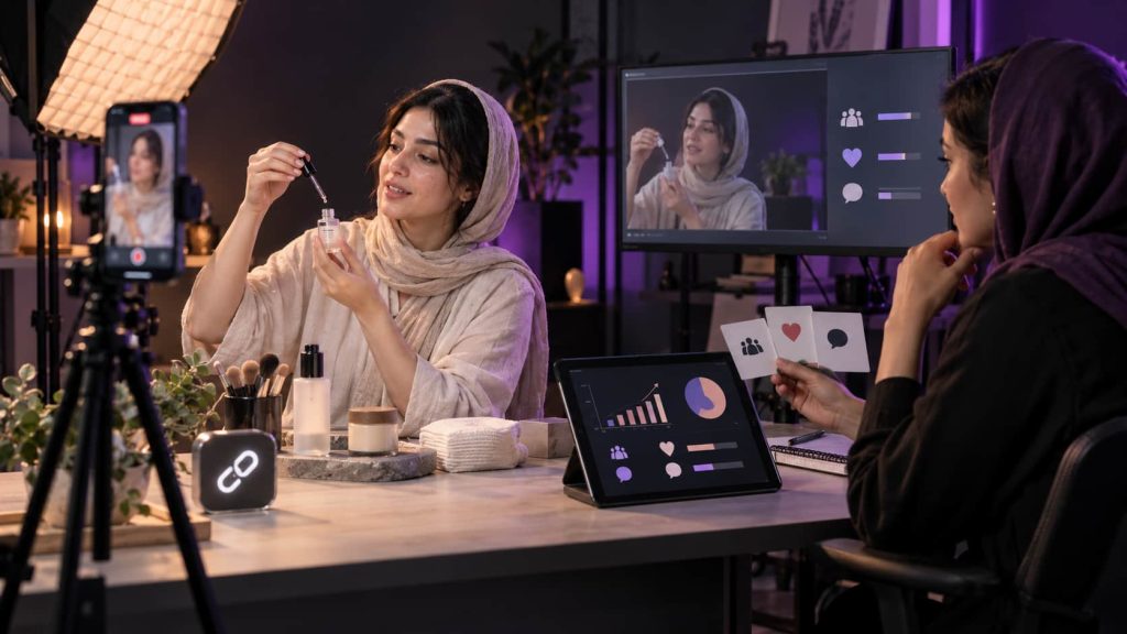 همکاری برند آرایشی با اینفلوئنسر حوزه زیبایی