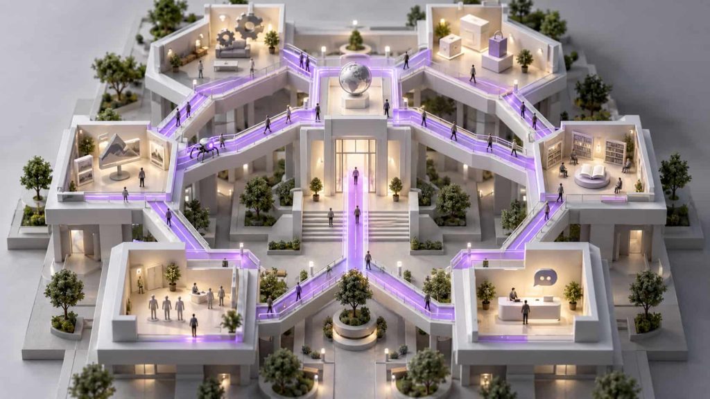 معماری اطلاعات و ارتباط صفحات داخلی سایت