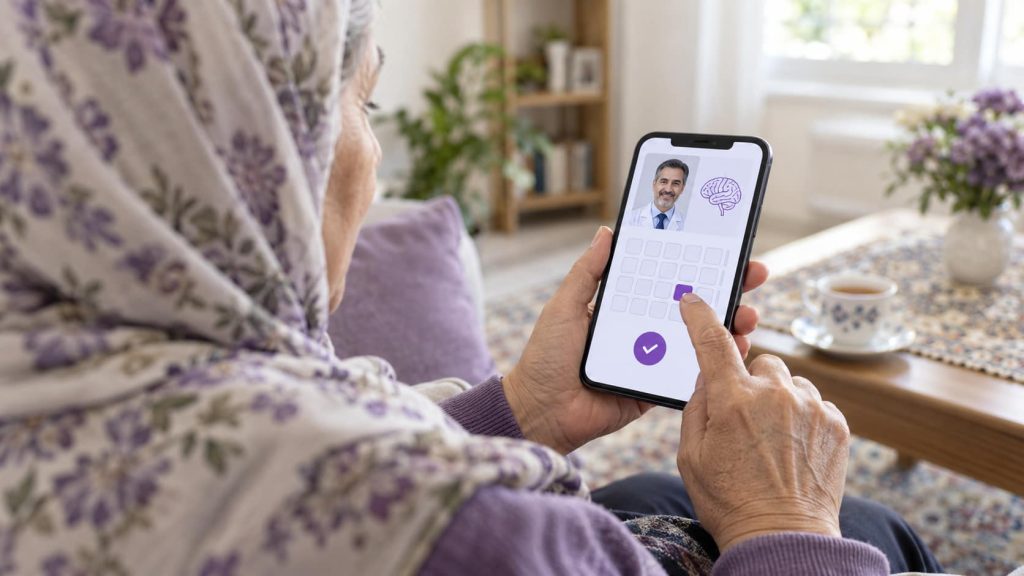 وبتگیری آنلاین متخصص مغز و اعصاب با موبایل