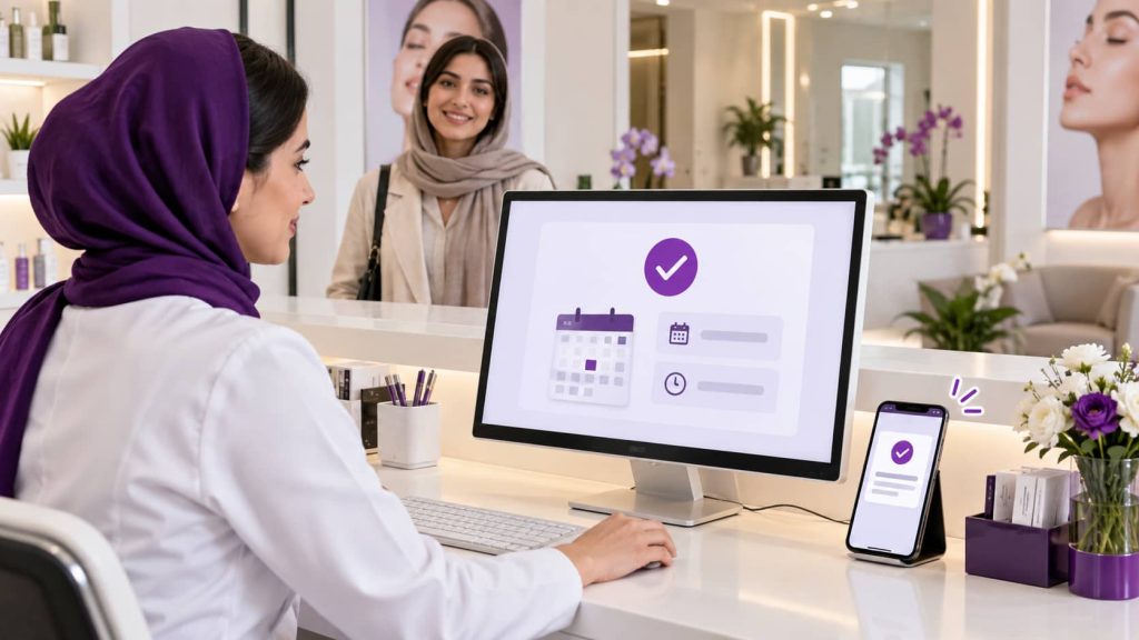 پرداخت بیعانه برای نوبت کلینیک زیبایی