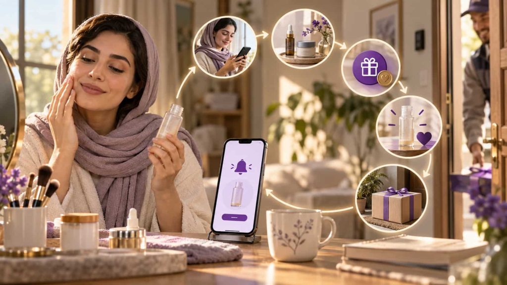افزایش خرید مجدد مشتریان فروشگاه محصولات آرایشی