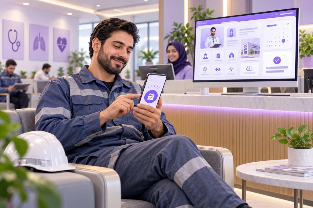 رزرو آنلاین معاینات طب کار و دریافت تأیید نوبت