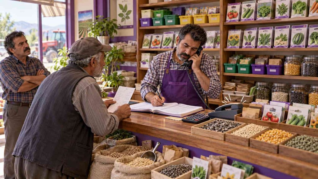 فروشگاه سنتی بذر با سفارشگیری تلفنی و بدون سایت