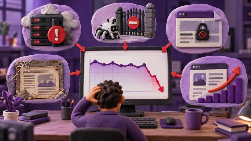 دلایل کاهش ترافیک ارگانیک